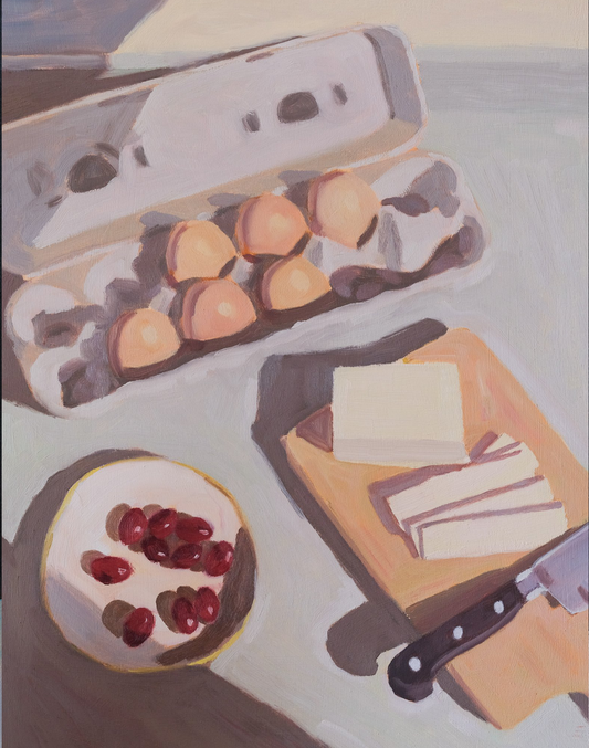 Eggs, Grapes, and Cheese - Print